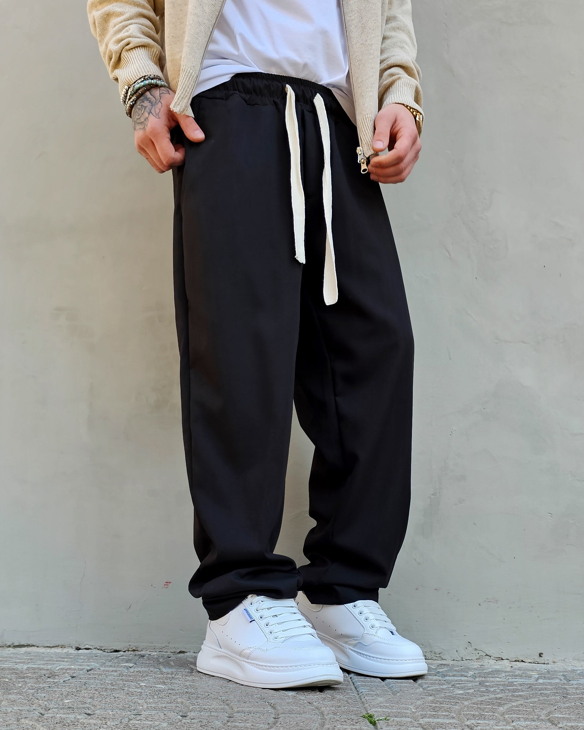 Pantalone Elegante Baggy Molla Primaverile