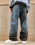 Jeans Baggy Bicolor Marmorizzato