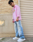 Camicia Rigata Rosa Fantastic