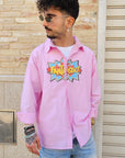 Camicia Rigata Rosa Fantastic