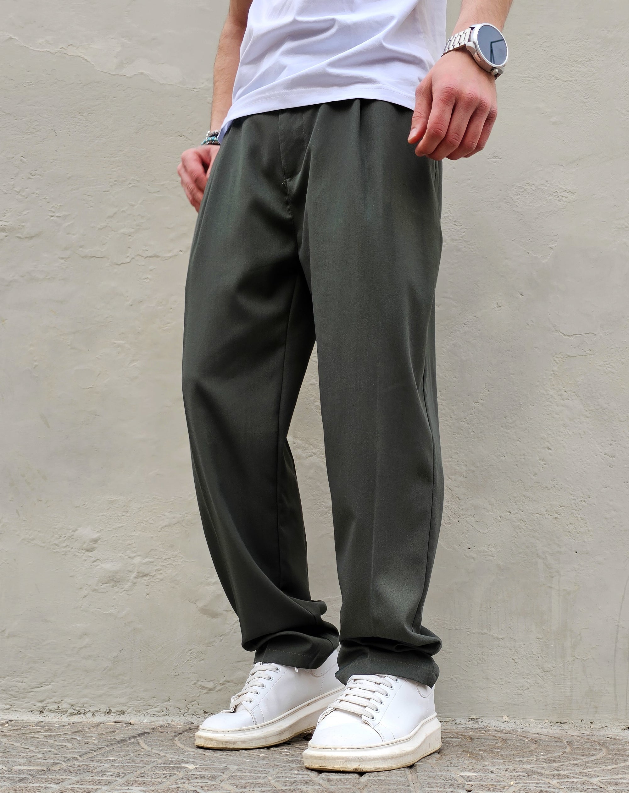 Pantalone Elegante  Primaverile Baggy Fit