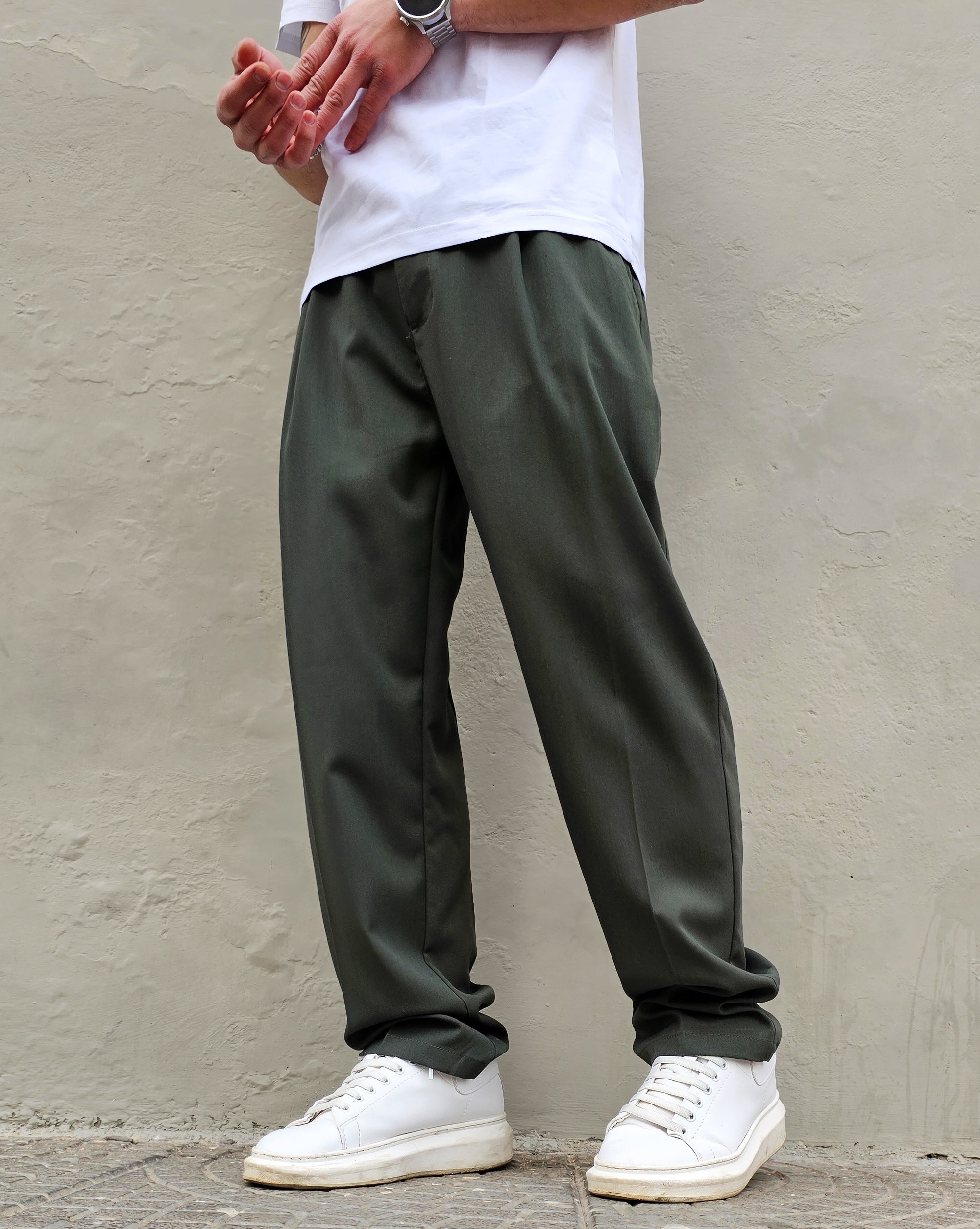 Pantalone Elegante  Primaverile Baggy Fit