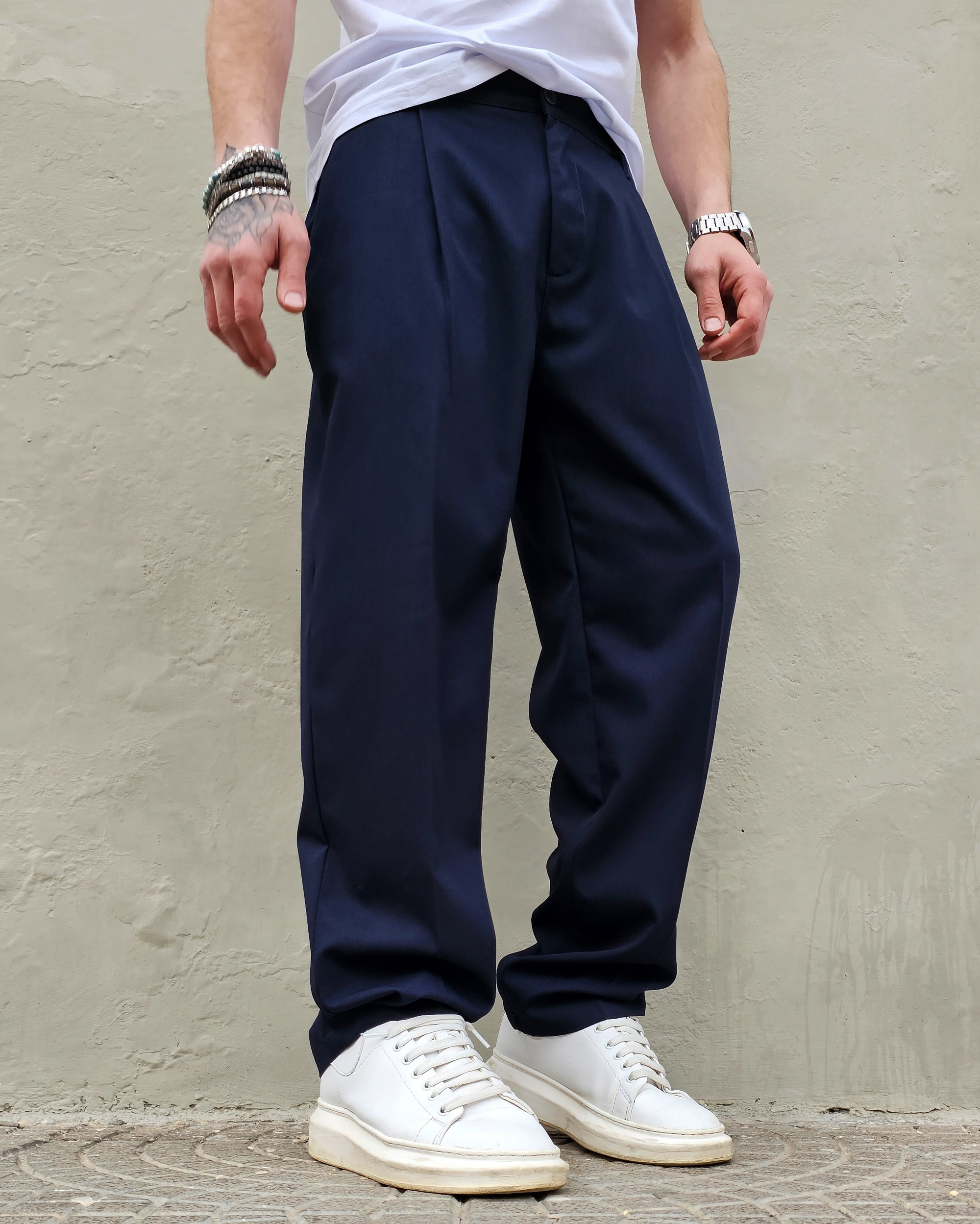Pantalone Elegante  Primaverile Baggy Fit