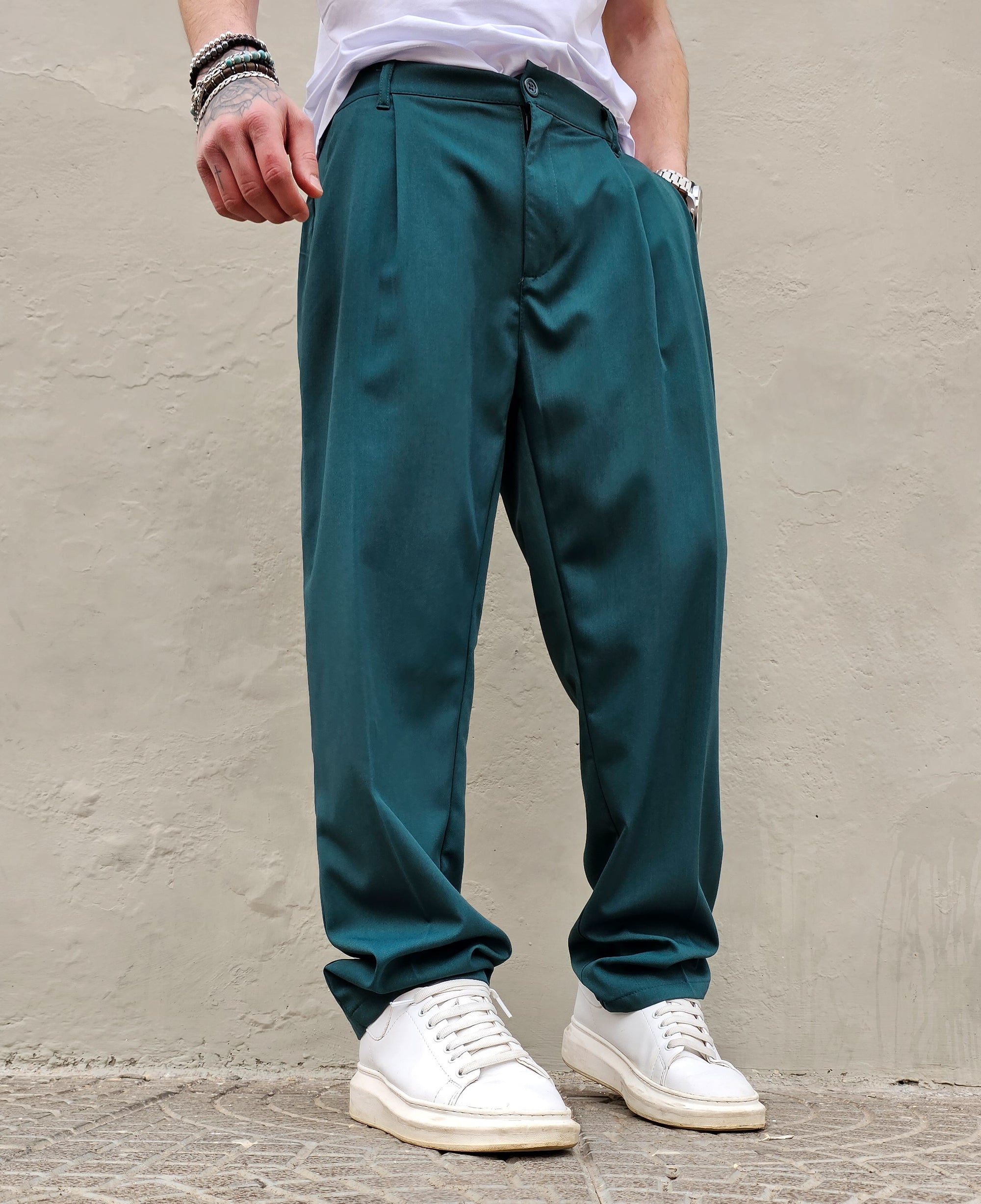 Pantalone Elegante  Primaverile Baggy Fit