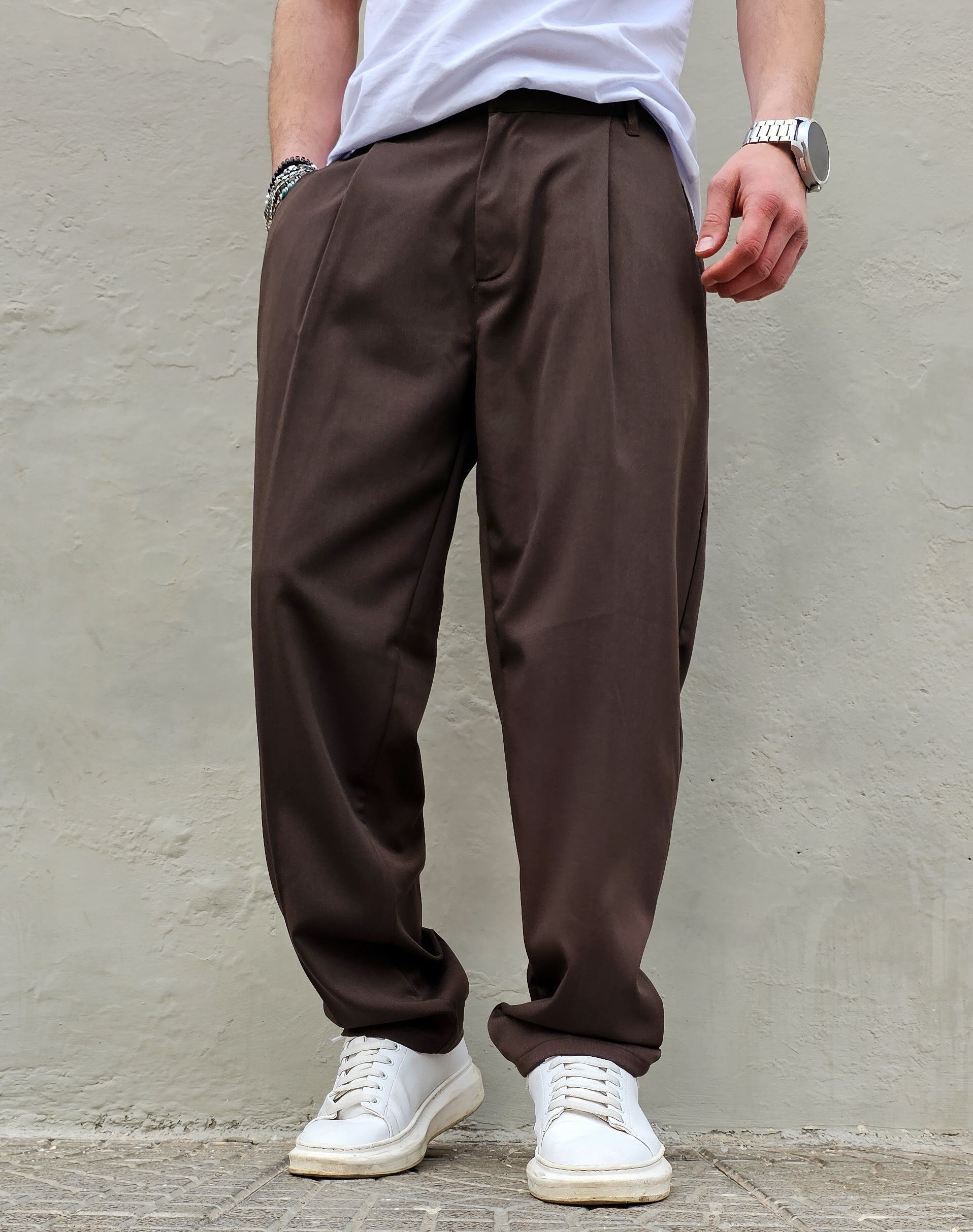 Pantalone Elegante  Primaverile Baggy Fit