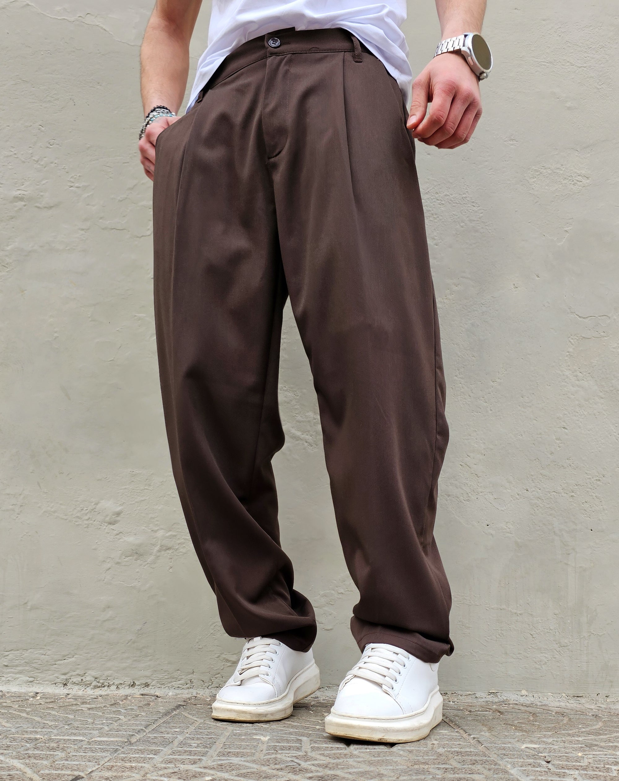 Pantalone Elegante  Primaverile Baggy Fit