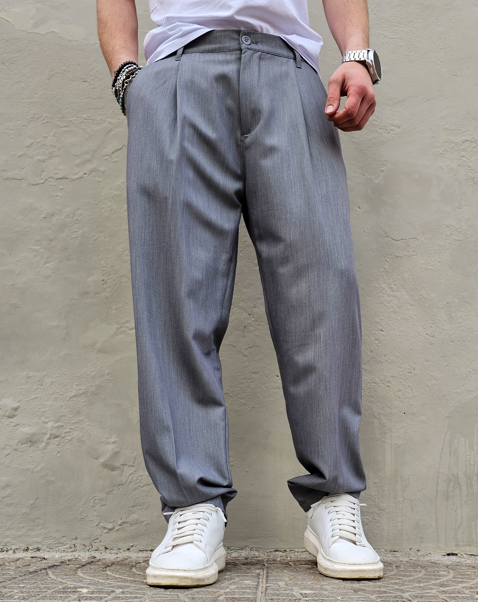 Pantalone Elegante  Primaverile Baggy Fit