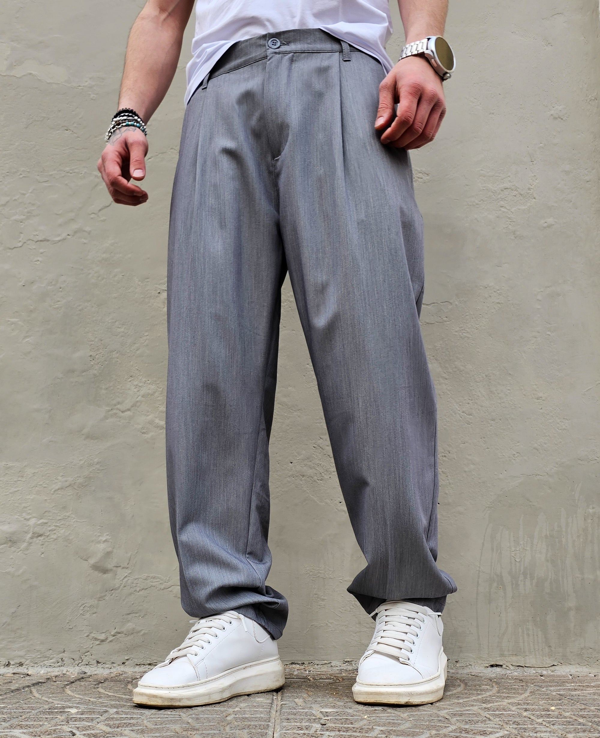 Pantalone Elegante  Primaverile Baggy Fit