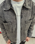 Giacca Di Jeans Diamond Grey