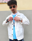 Giacca Di Jeans Microforata