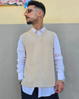 T-shirt Gilet Smanicato In Filo