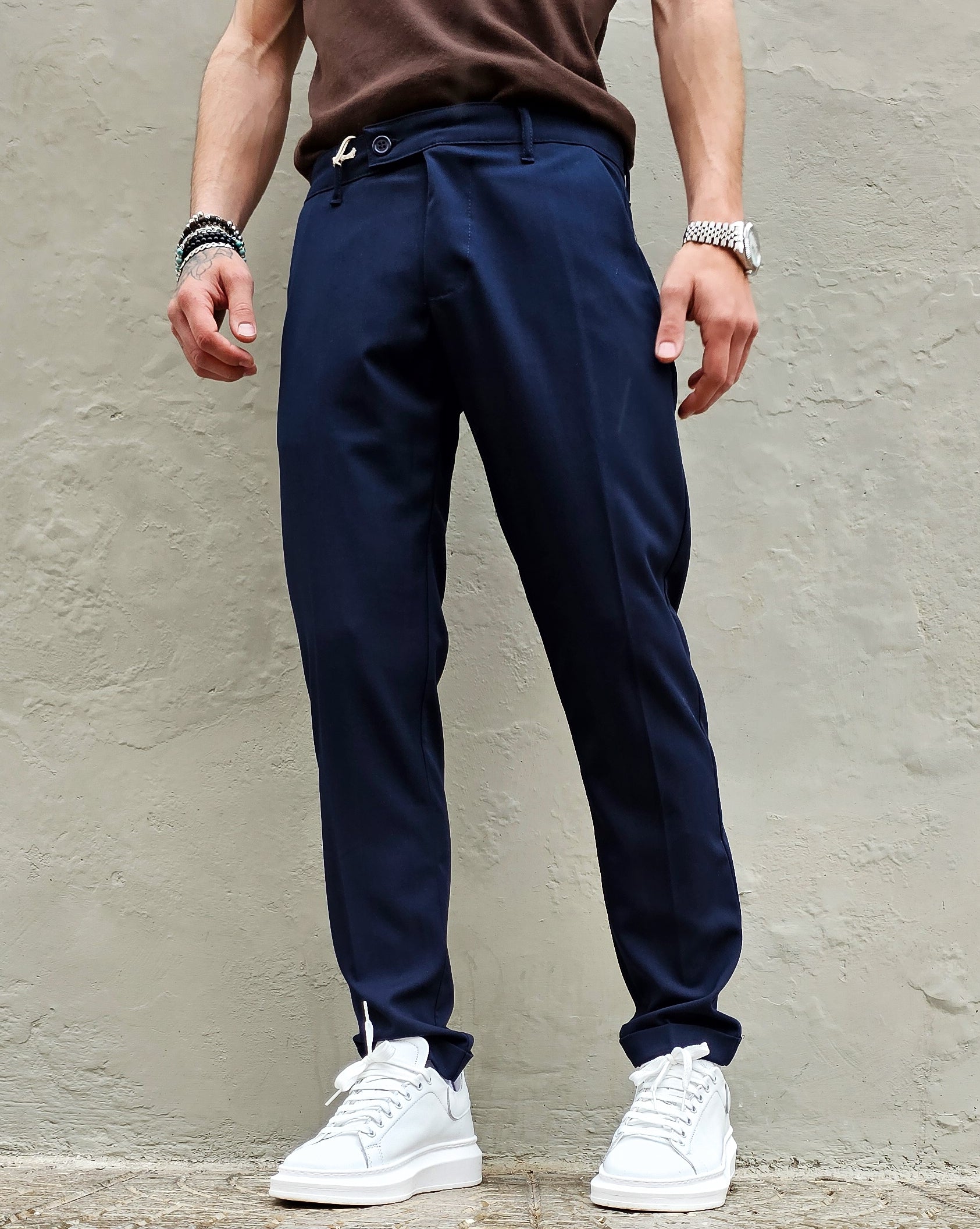 Pantalone Elegante Sartoriale Slim Fit