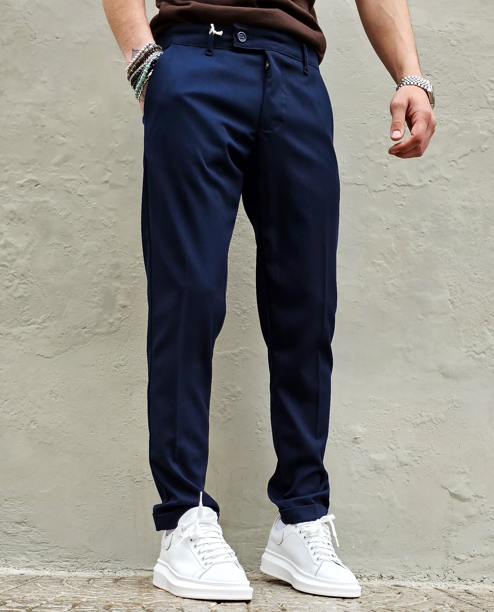 Pantalone Elegante Sartoriale Slim Fit
