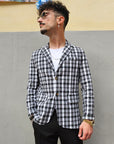 Giacca Monopetto Scozzese Black