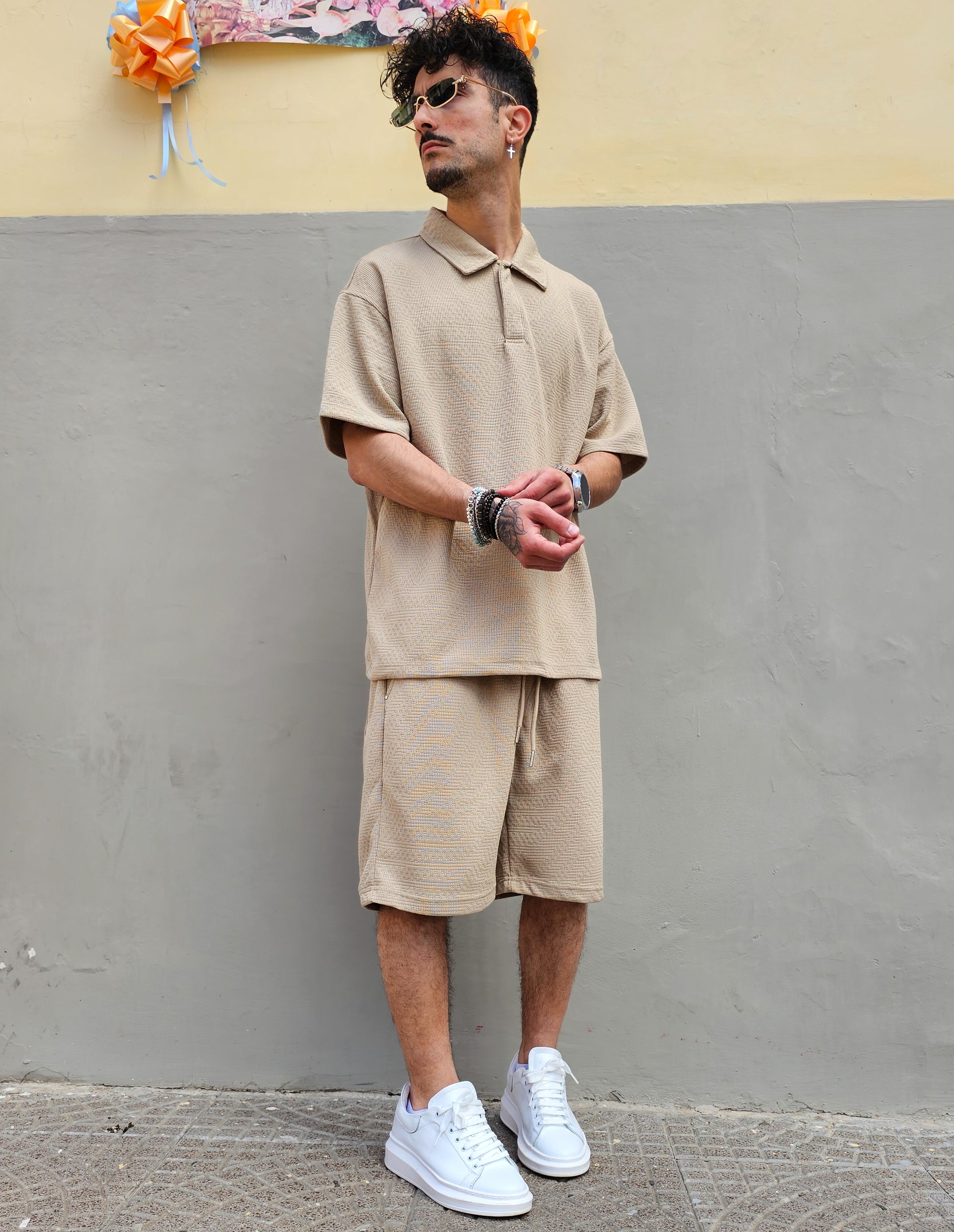 Completo Polo Miami Plissè