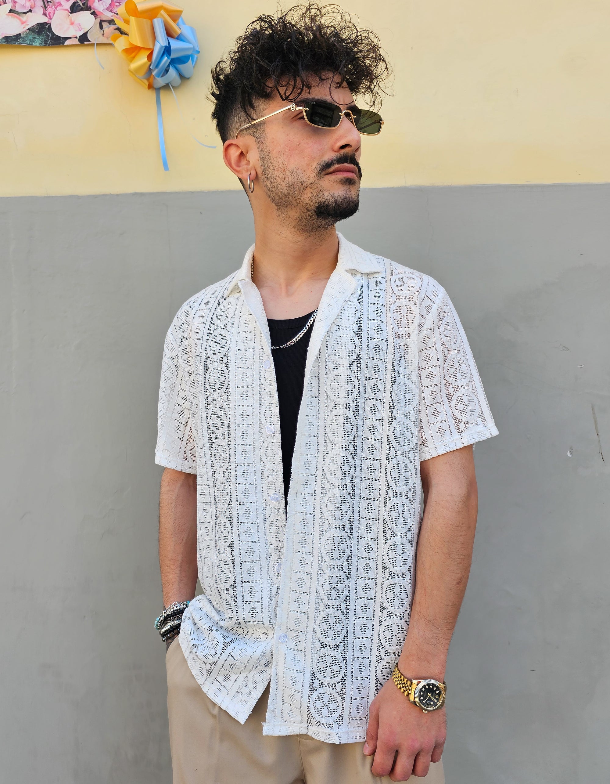 Camicia Monaco Traforata
