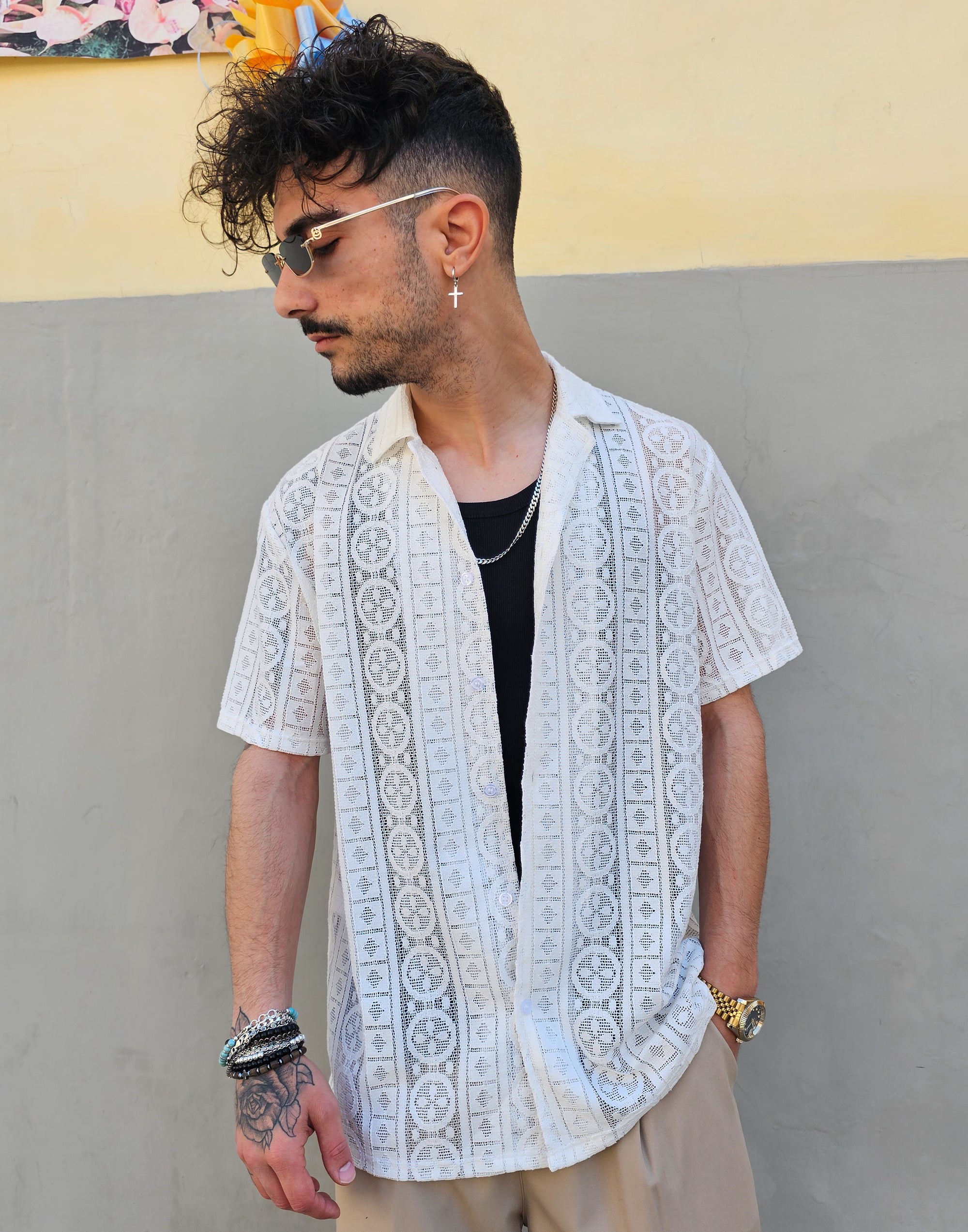 Camicia Monaco Traforata