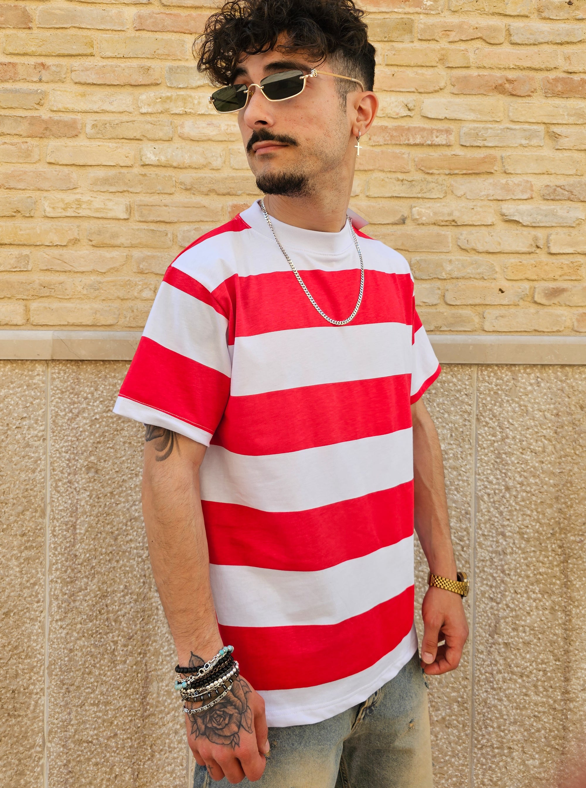 T-shirt  Rigata Crop