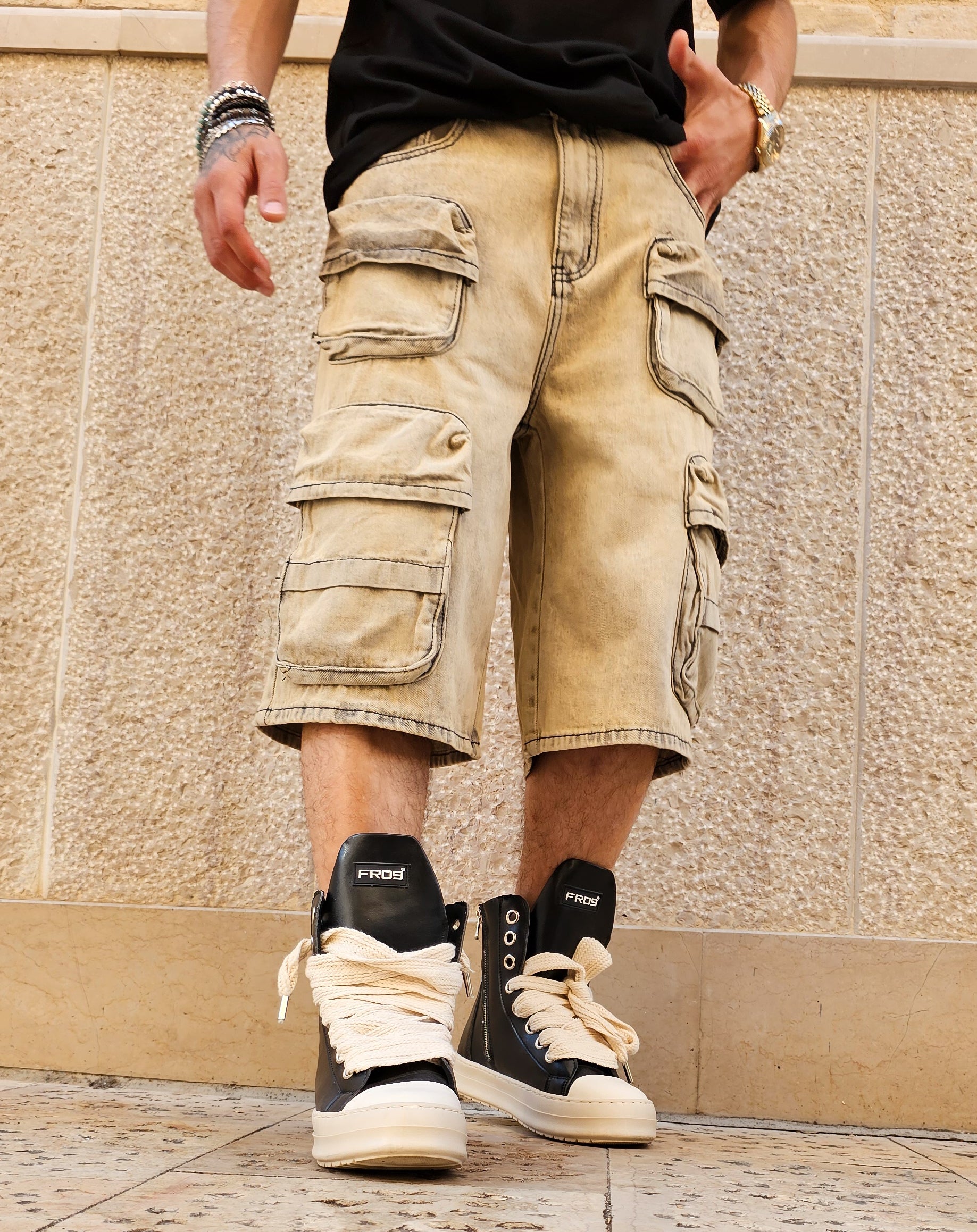Bermuda Cargo Baggy Sabbiato