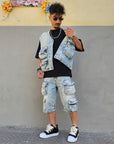Completo Cargo Denim  Jackson