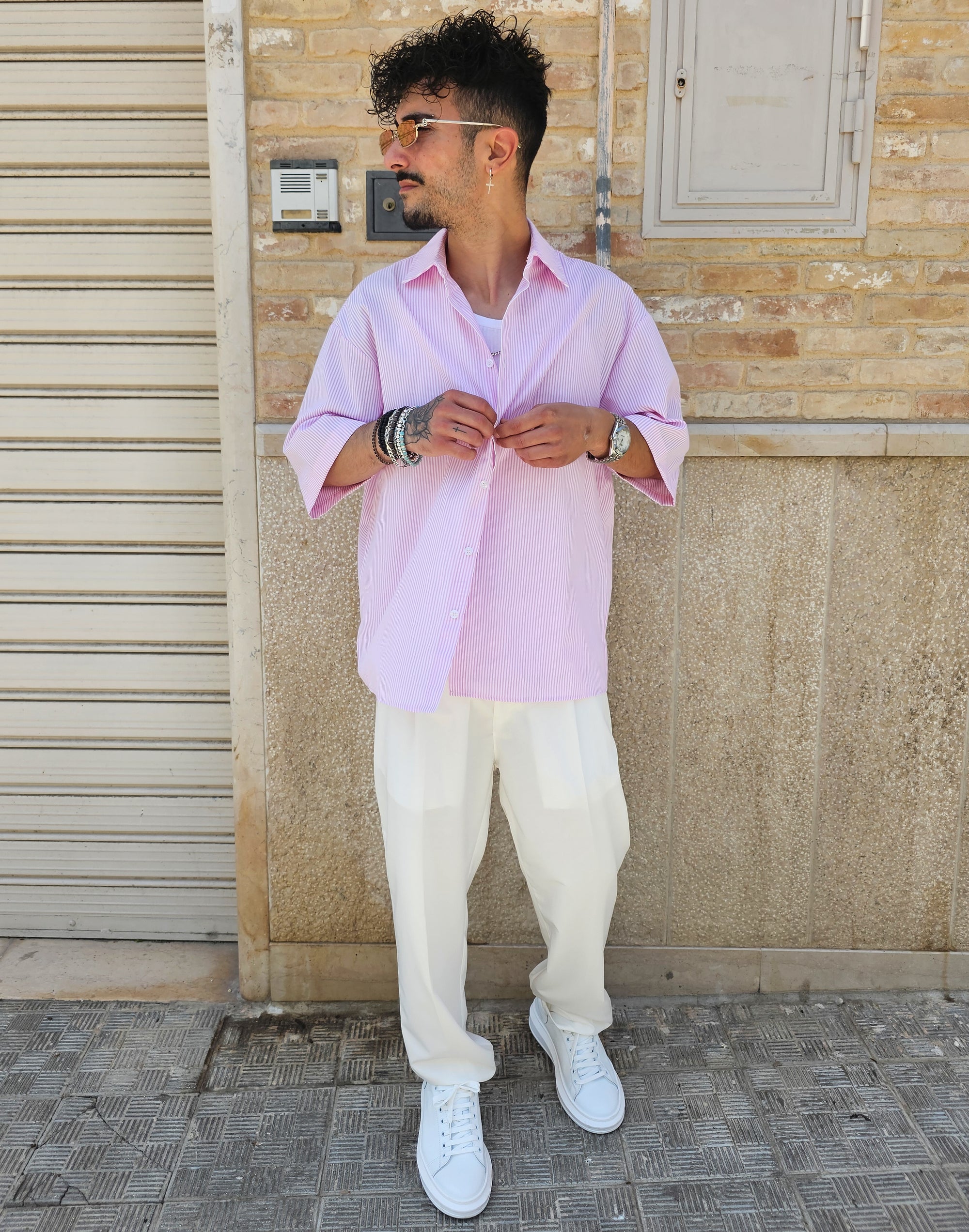 Camicia Rigata Over