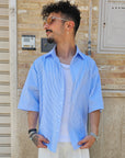 Camicia Rigata Over
