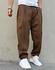 Pantalone Baggy Fit In Lino