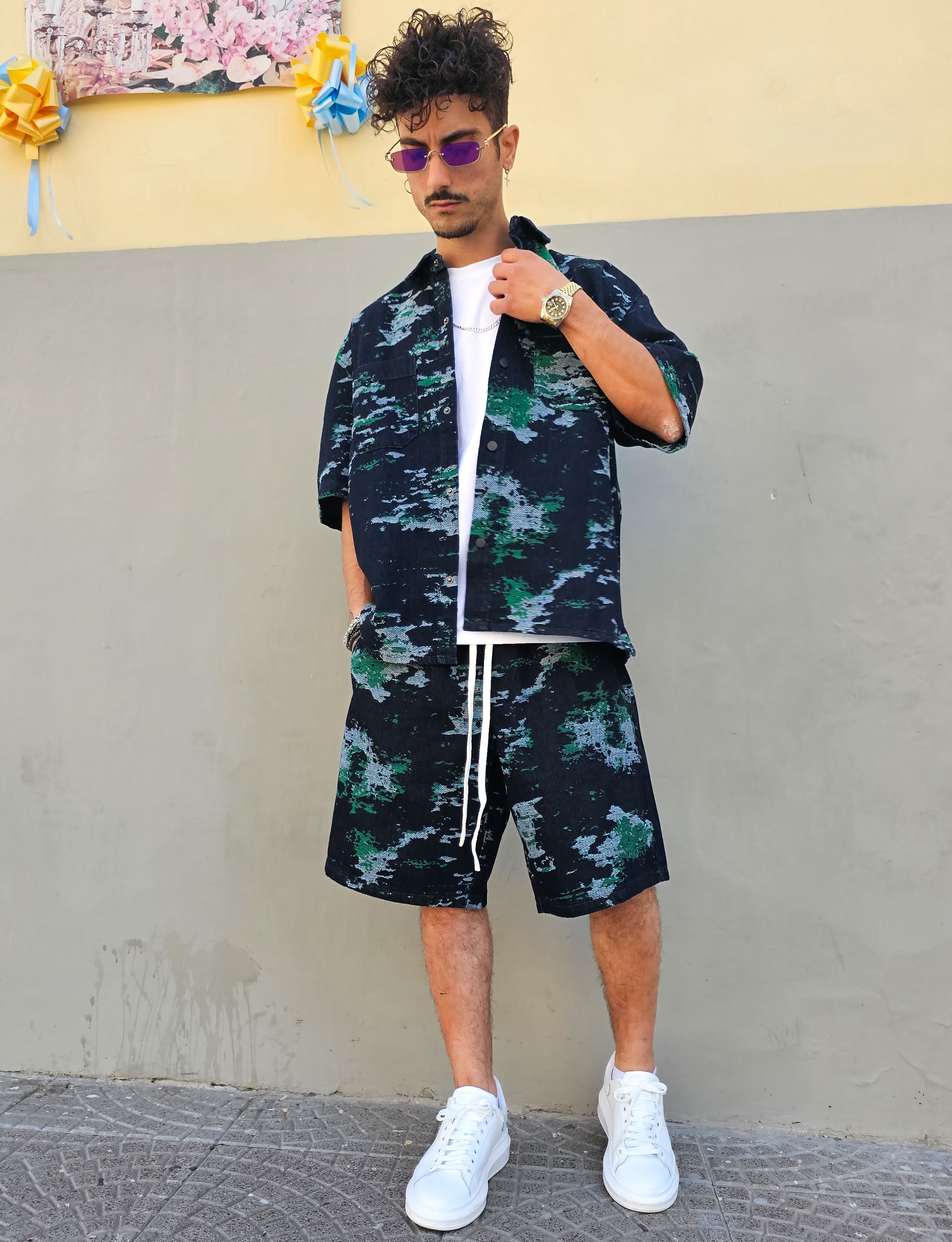 Completo Jeans Militare