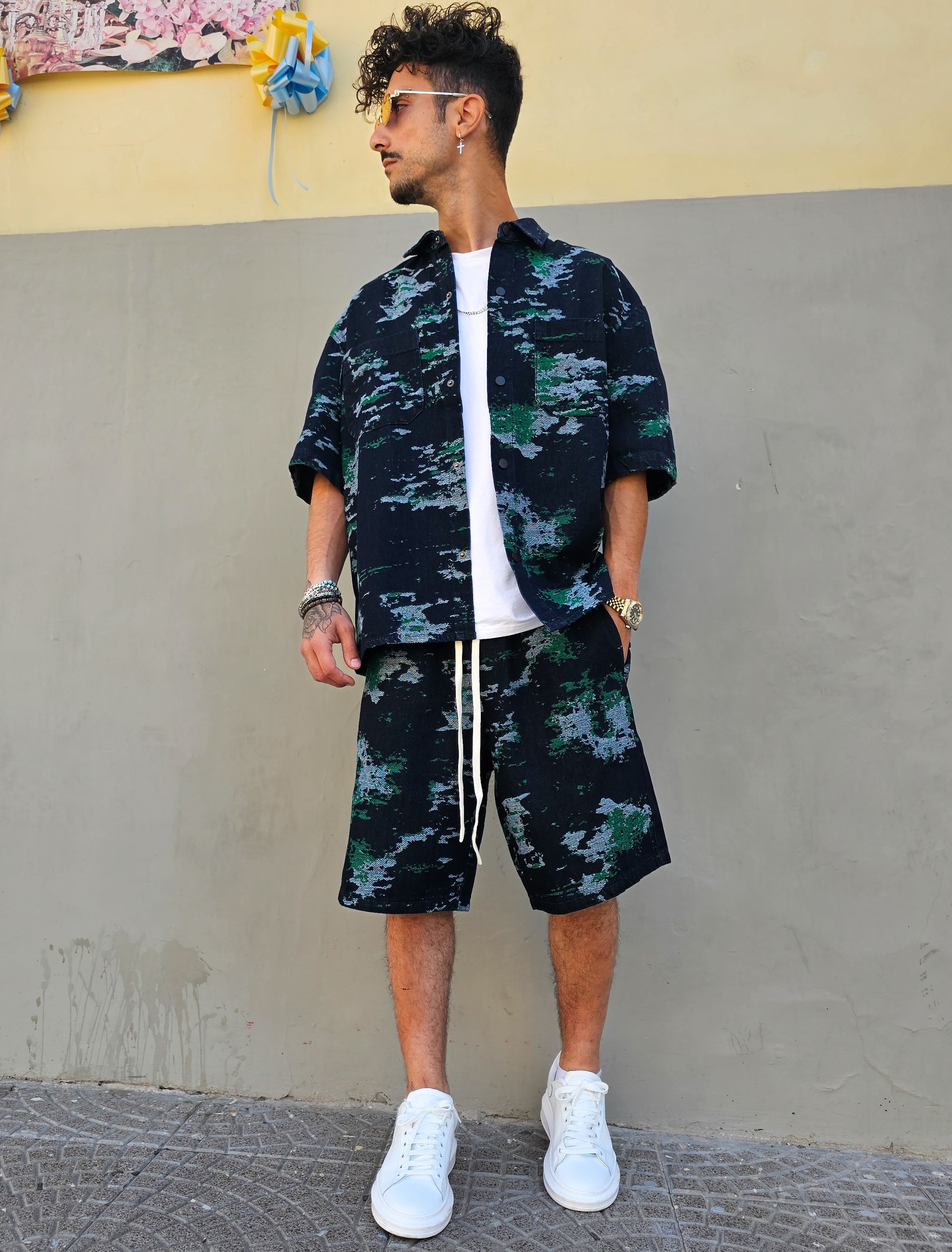 Completo Jeans Militare