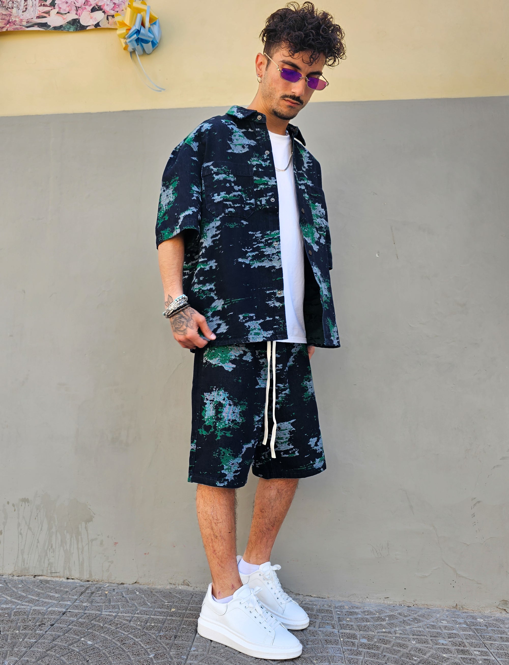 Completo Jeans Militare
