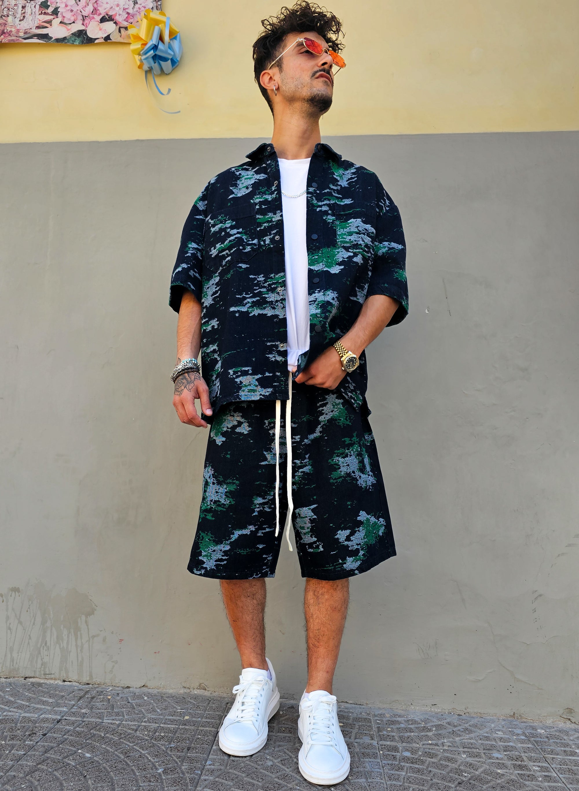 Completo Jeans Militare