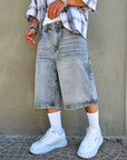 Bermuda Jeans Grey Over