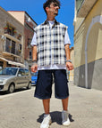 Bermuda Jeans Carpenter Blu