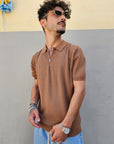 Polo In Filo Nido D'ape Zip