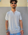 Polo In Filo Nido D'ape Zip