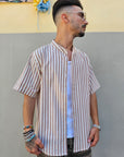 Camicia In Lino Rigata