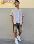Bermuda Jeans Sabbiato RBZ