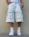 Bermuda Cargo Jeans Clear
