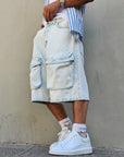 Bermuda Cargo Jeans Clear