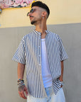 Camicia In Lino Rigata