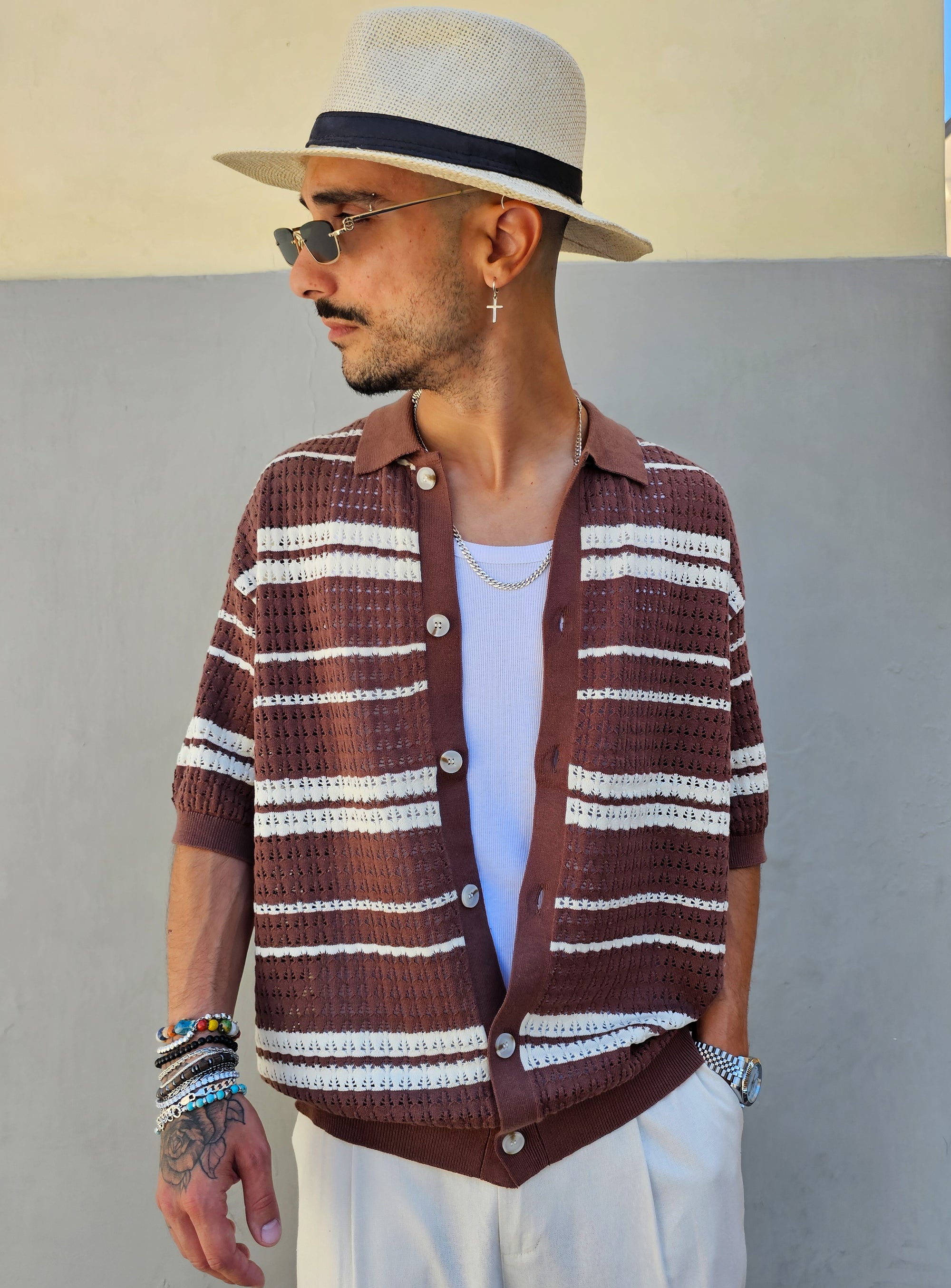 Camicia Monaco Traforata