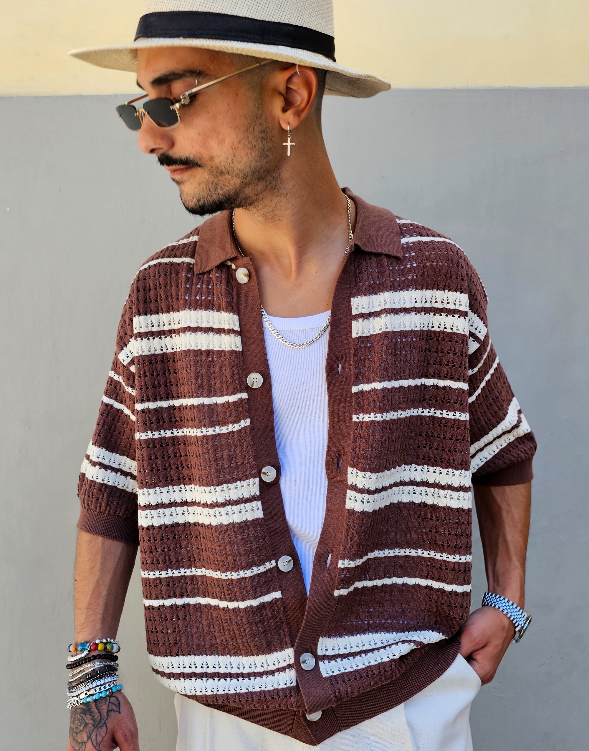 Camicia Monaco Traforata