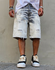 Bermuda Jeans Slavato White Grey