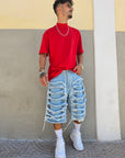 Bermuda Jeans Destroyed