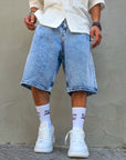 Bermuda Jeans Marmorizzato