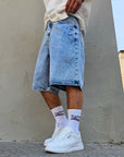 Bermuda Jeans Marmorizzato