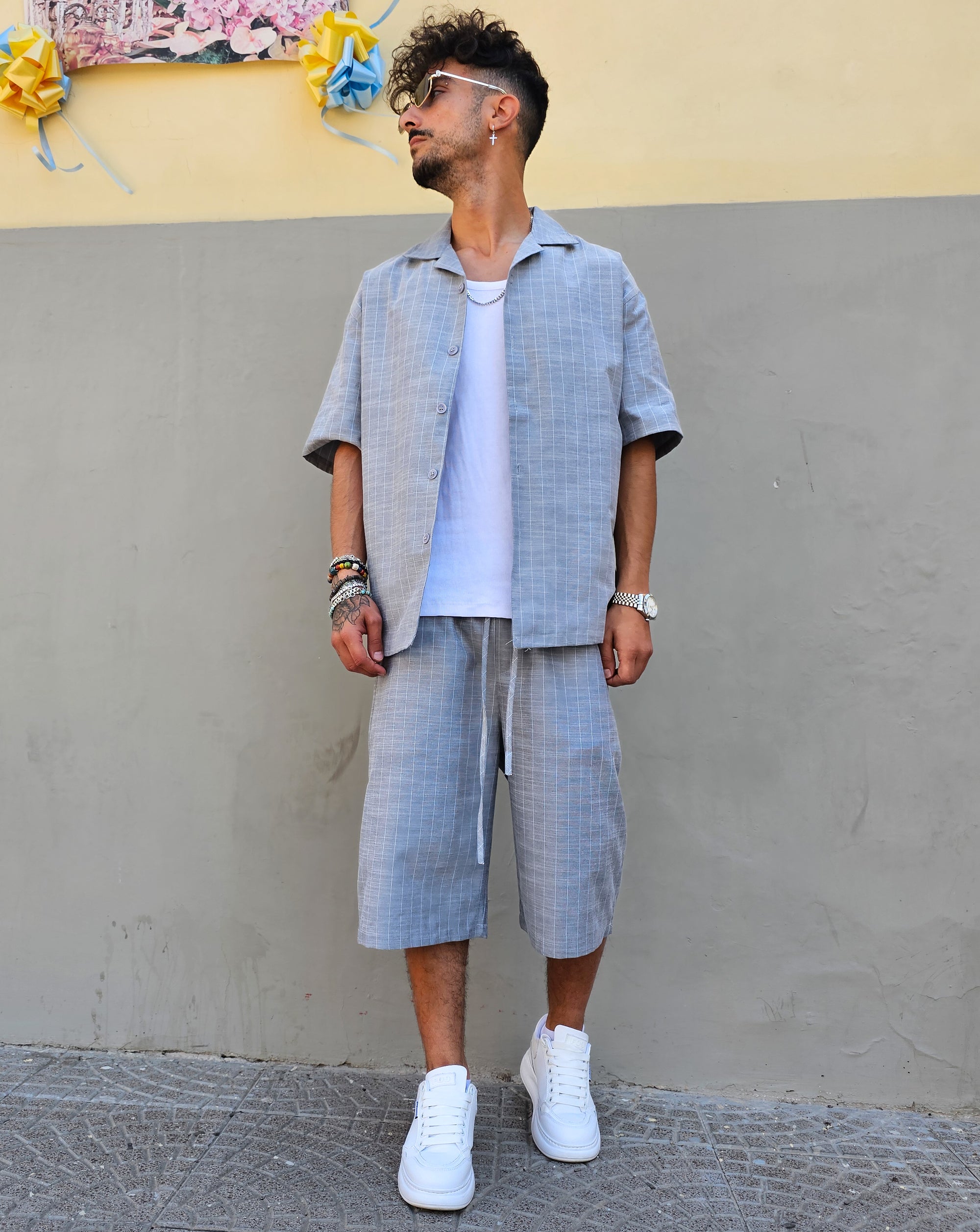 Completo Grigio Gessato