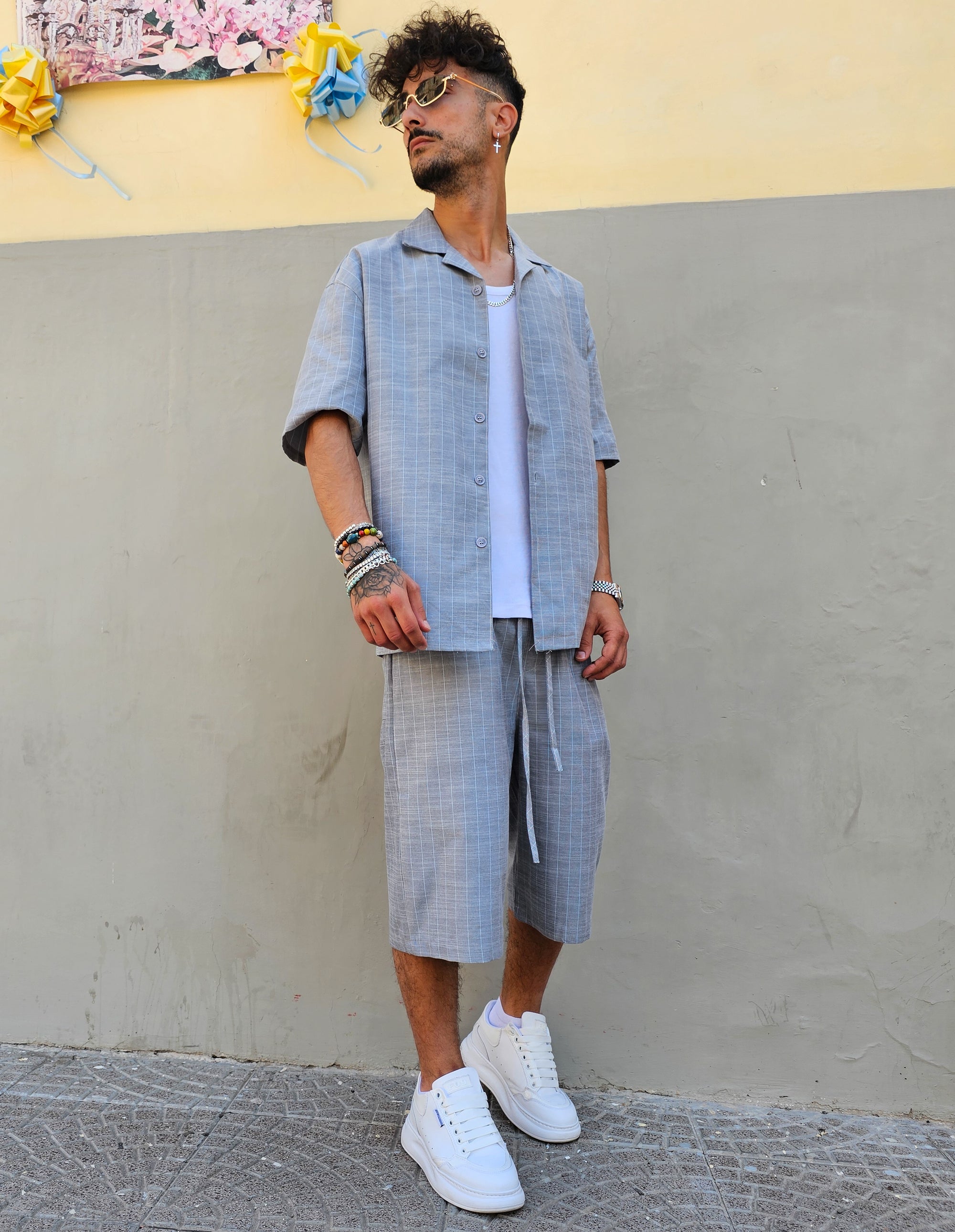 Completo Grigio Gessato