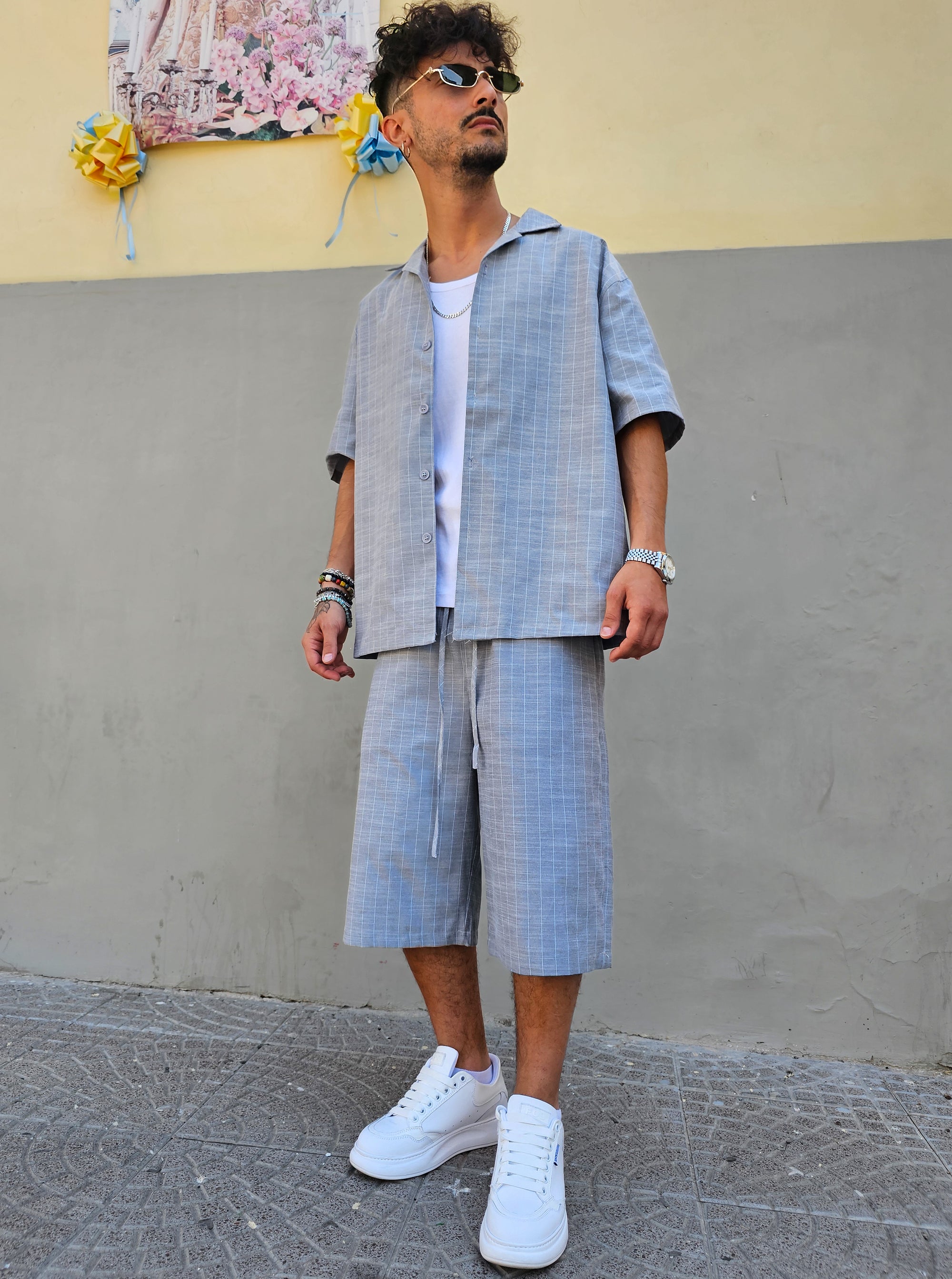 Completo Grigio Gessato