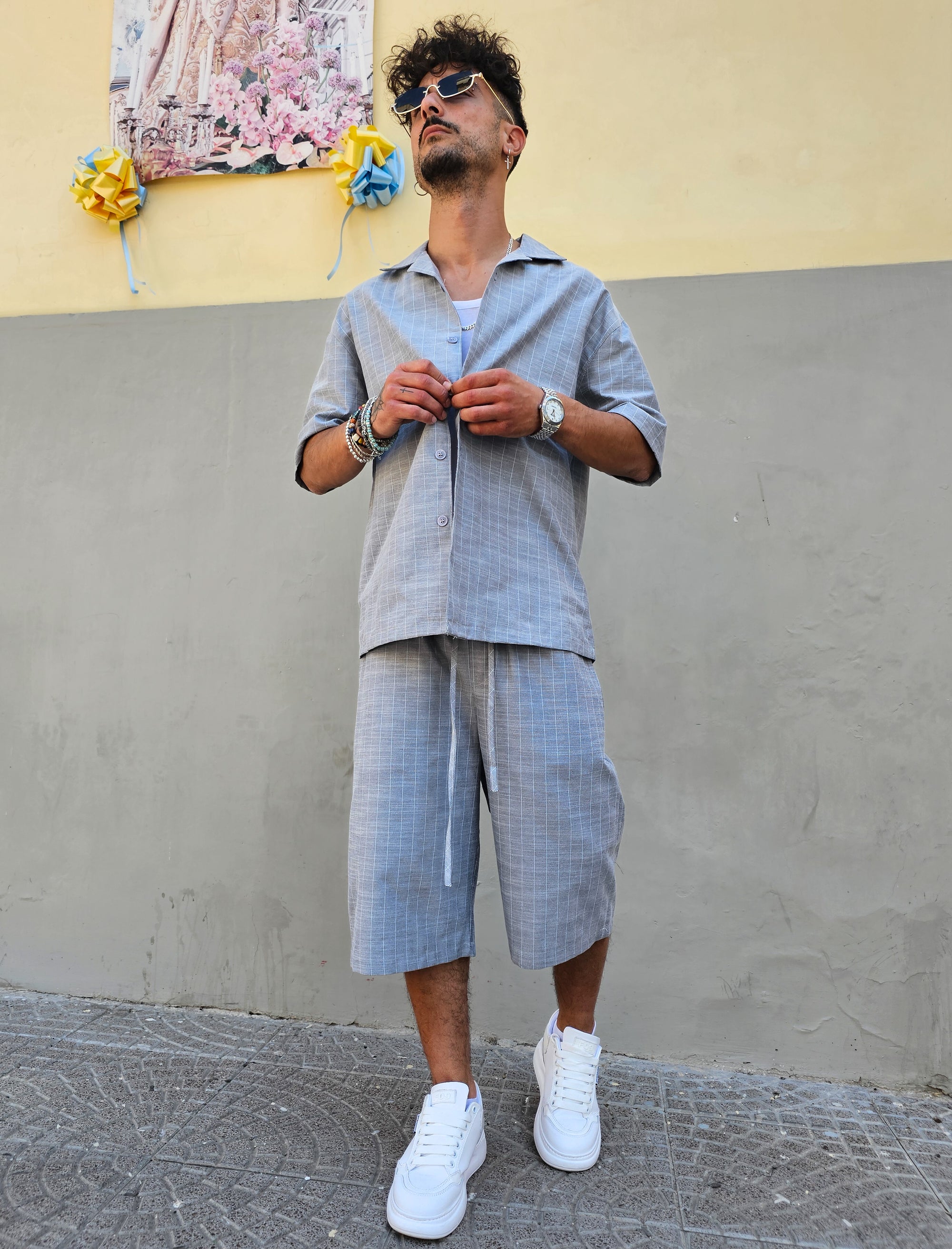 Completo Grigio Gessato